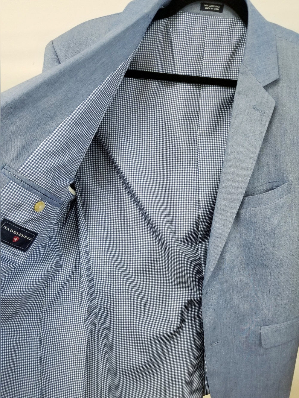 ❗SOLD❗Saddlebred Light Blue  Men's Blazer - Picture 4 of 6